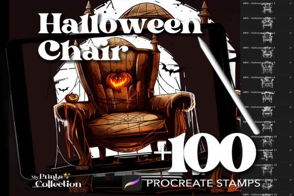 100 Procreate Chair Halloween Stamps: A Strategic Asset for Digital Creators