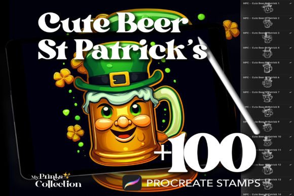 100 Procreate Cute Beer St Patrick