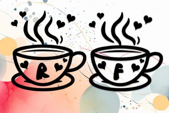 Discover the Charm of Digital Product Coffee Cup Alphabet Fonts for Your Creative Projects