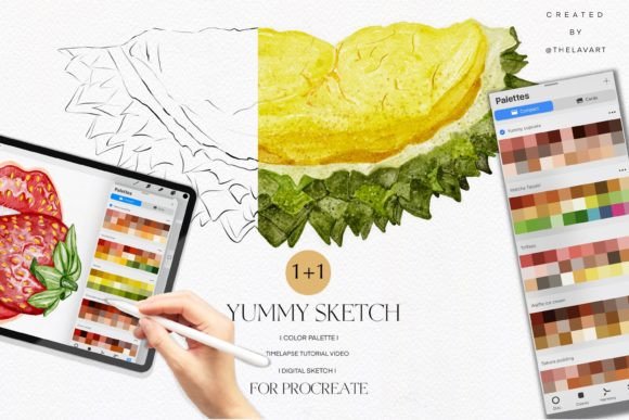 Durian Sketch Color Palette: An Evaluation for Digital Artists