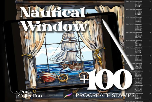 Elevate Your Digital Canvas: The Rise of 100 Procreate Window Nautical Stamps in Modern Artistry