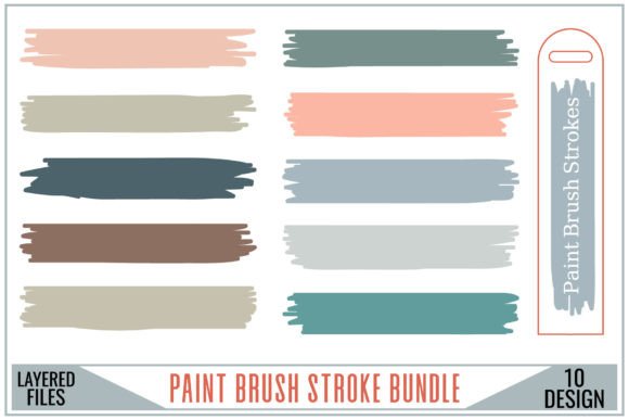 Paint Brush Stroke SVG Bundle Vol - 03