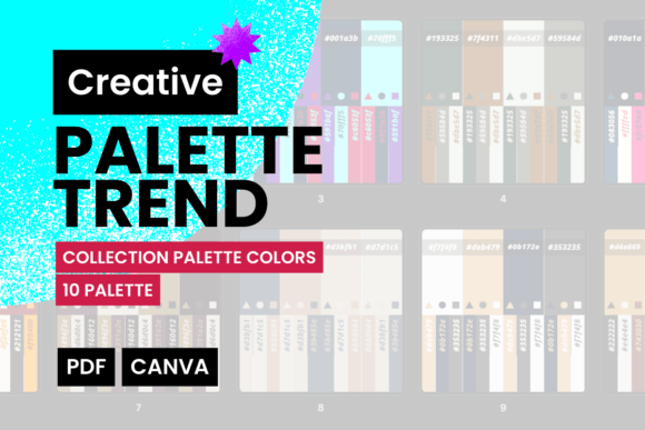 PALETTE TREND - 10 Combinations Colors: A Designer's Essential Guide