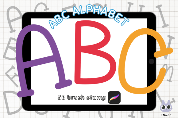 Unlocking Creativity with Alphabet Brush Stamp Letters Procreate for iPad Designers