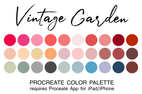 Vintage Garden Procreate Color Palette: A Practical Review