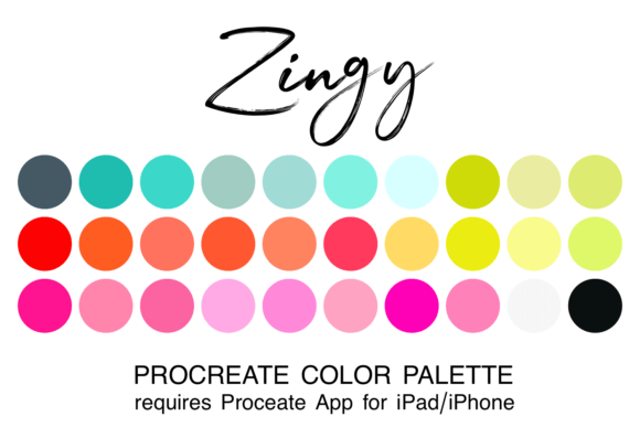 Zingy Procreate Color Palette: Elevate Your Digital Art